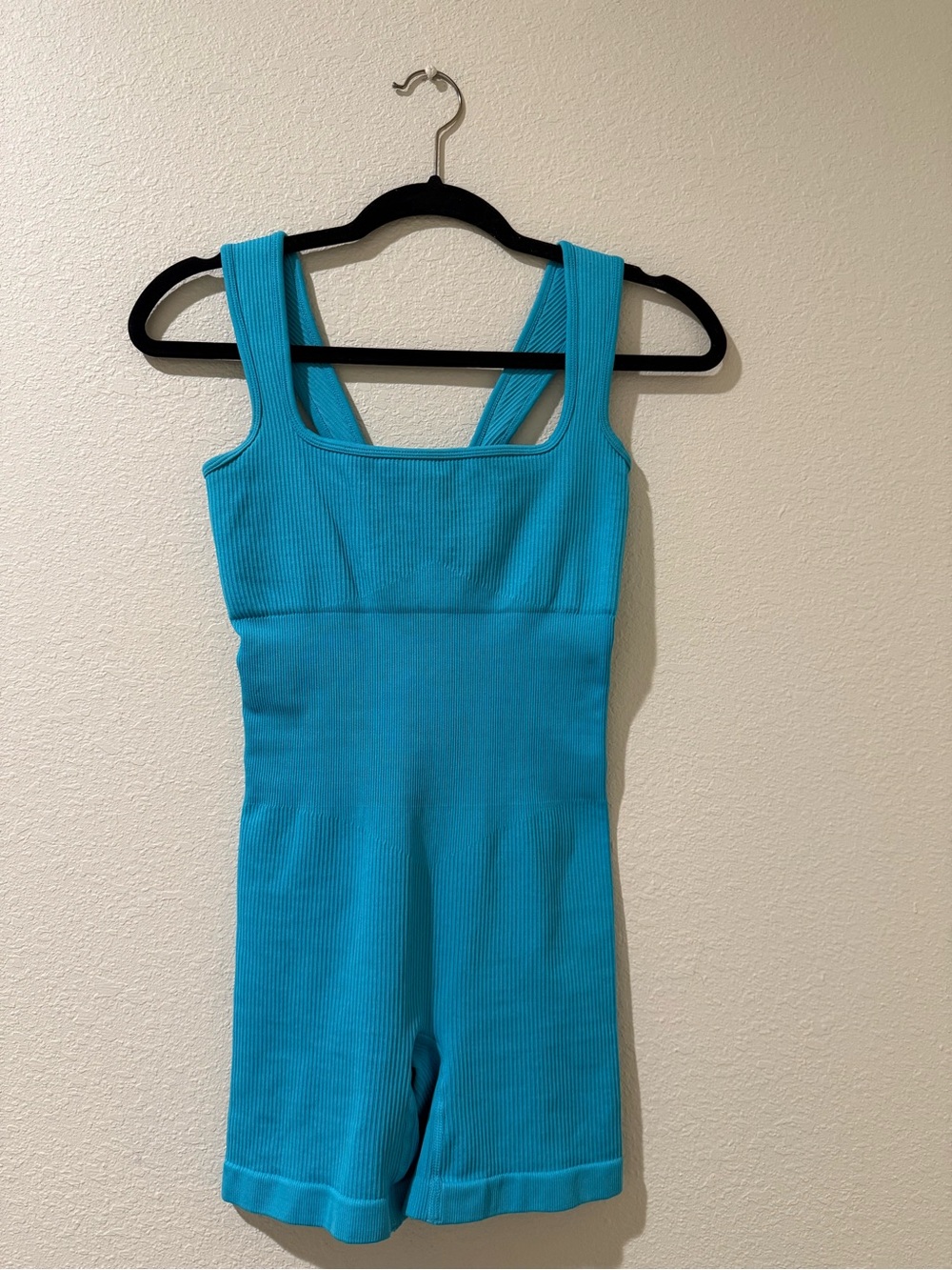 Fashion Nova Girls' Turquoise Ribbed One-Piece